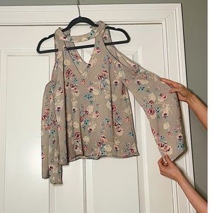 LUSH Cold Shoulder Blouse